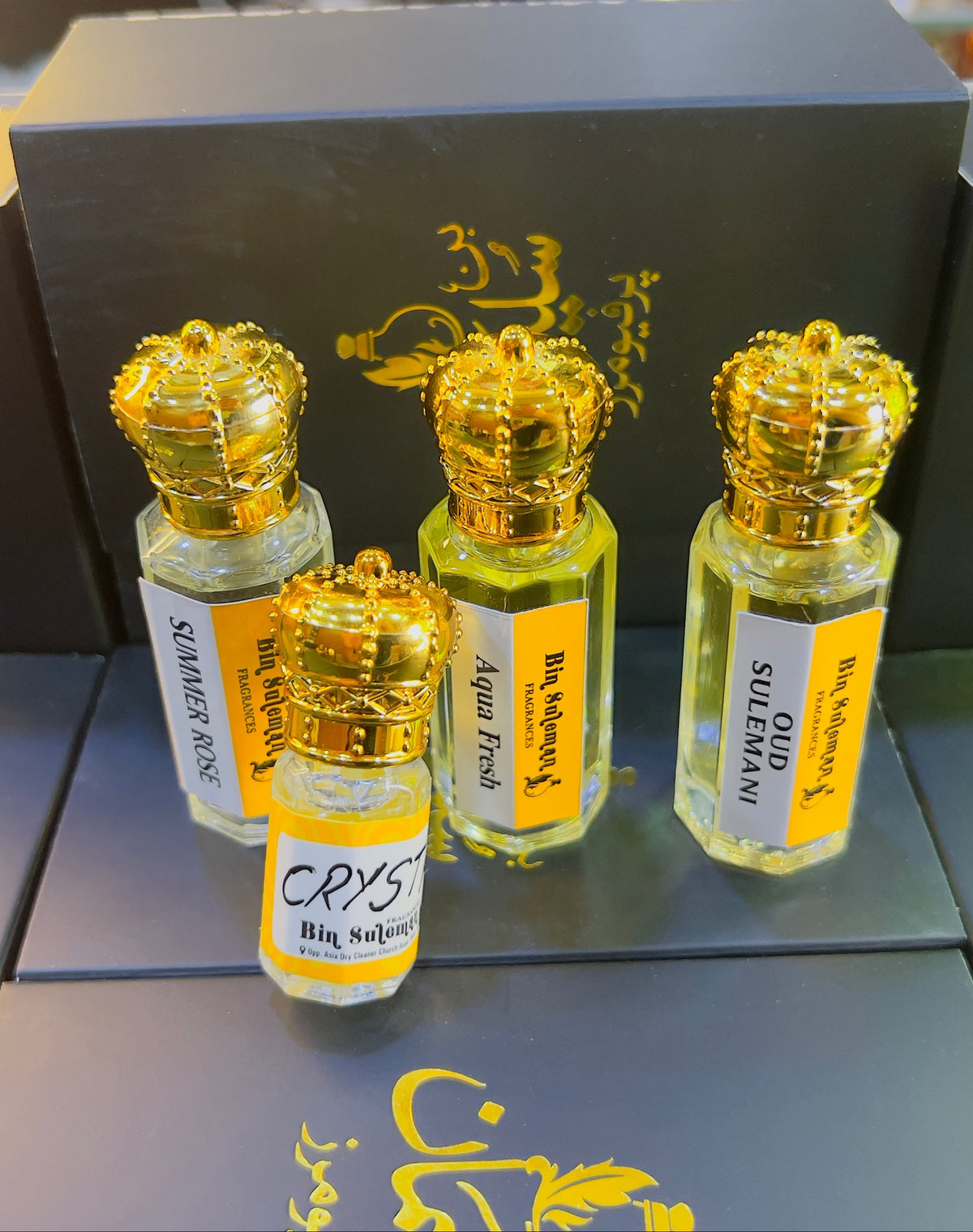 Supreme Deal - Three 12ml Long Lasting Premium Attar & 1 Crystal Oud FREE